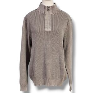 TOMMY BAHAMA | 100% COTTON WAFFLE KNIT QUARTER ZIP PULLOVER SWEATER - NW…